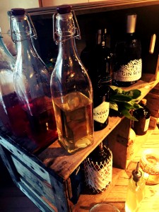 spirits and home made syrups